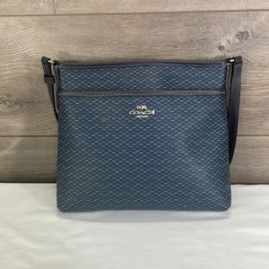 Coach Coated canvas  Navy Crossbody/